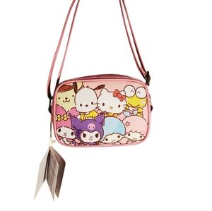 Sanrio Pink Character Crossbody Bag - Hello Kitty Cast